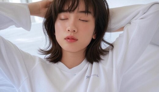 ソファで眠る女性2
